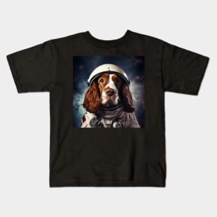 Astro Dog - Welsh Springer Spaniel Kids T-Shirt